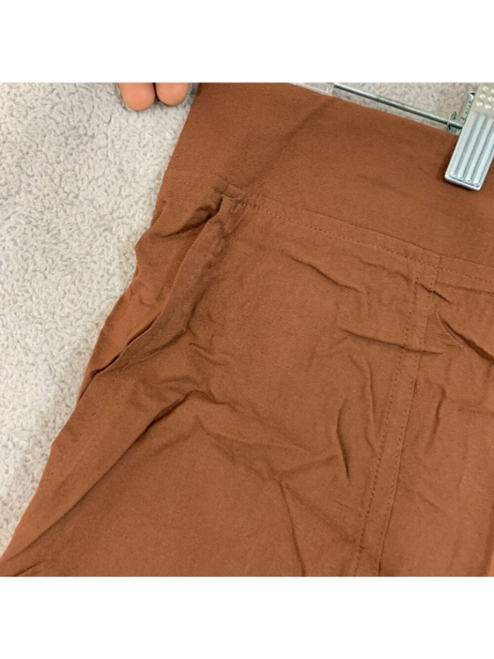 NWT Wildfox Women's Shorts XL Brown 5" Inseam Elastic Waist Lightweight Rayon - Picture 9 of 10